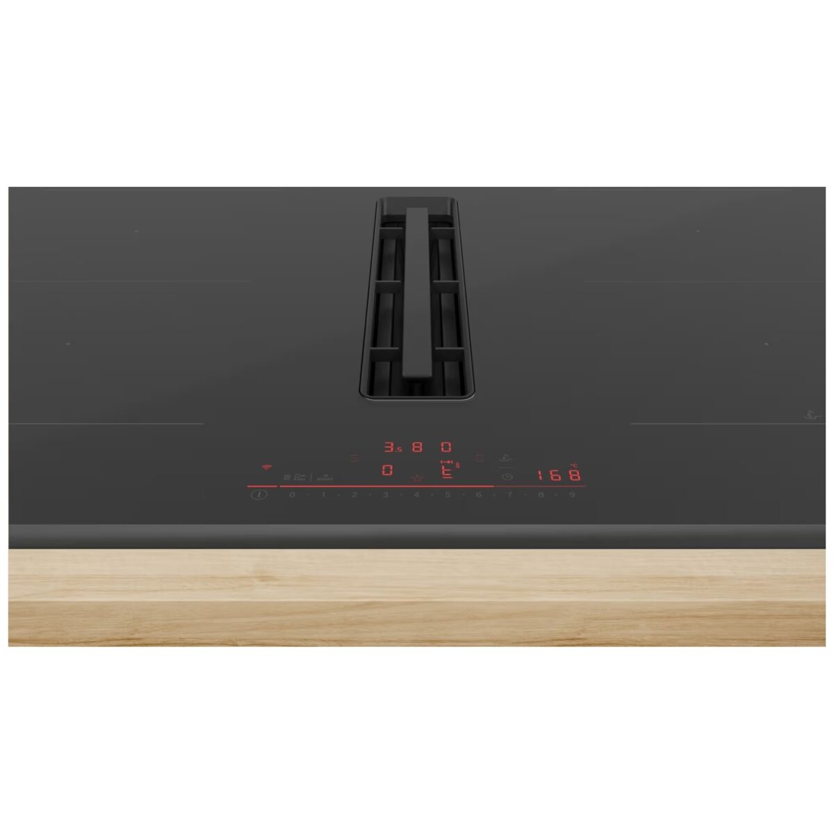 Induktsioonpliidiplaat Bosch koos õhupuhastiga direct select juhtpaneel