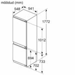 Bosch KIV86VFE1 integreeritav külmik-sügavkülmik