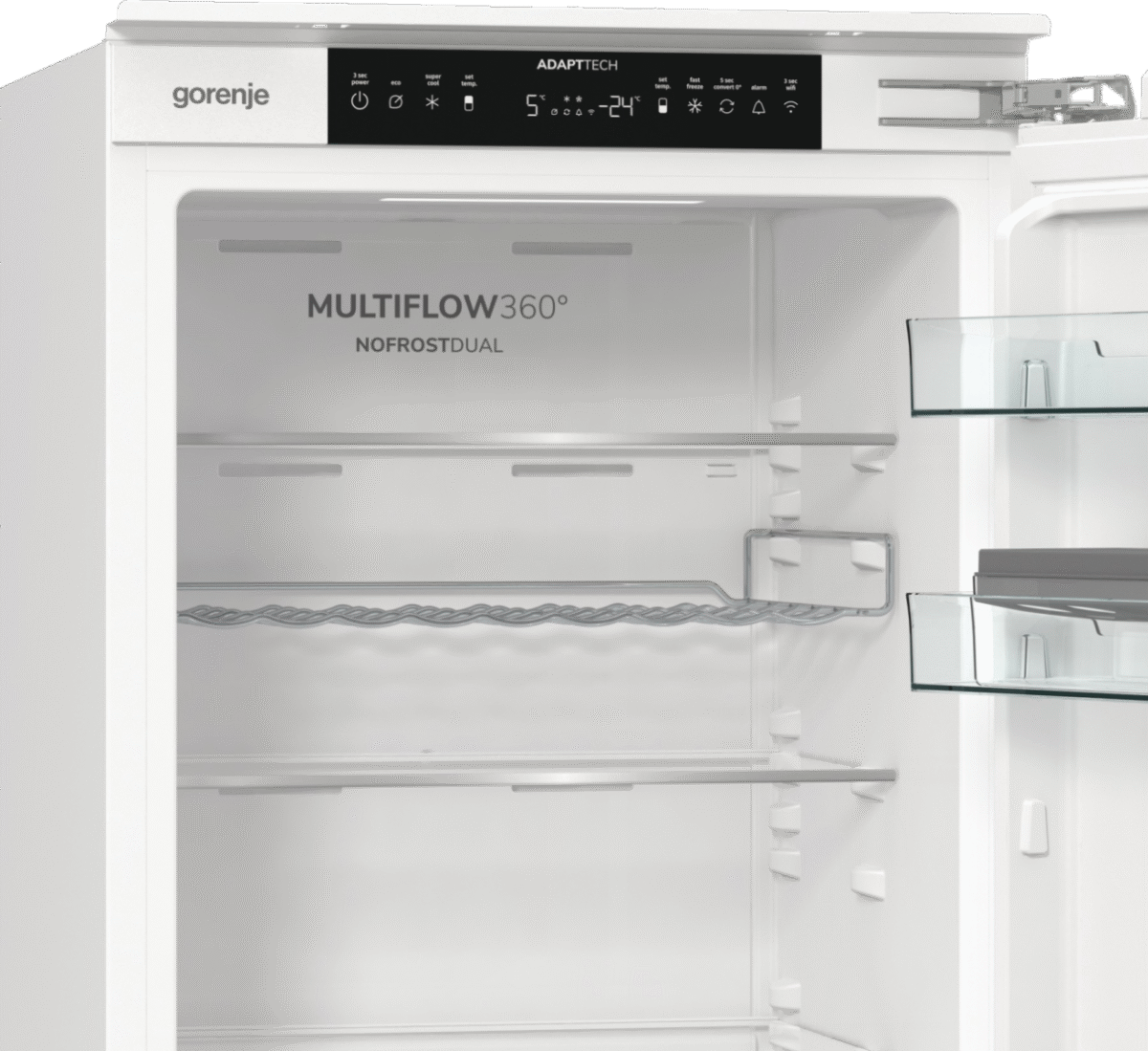 Gorenje NRKI517E62WF integreeritav külmik-sügavkülmik