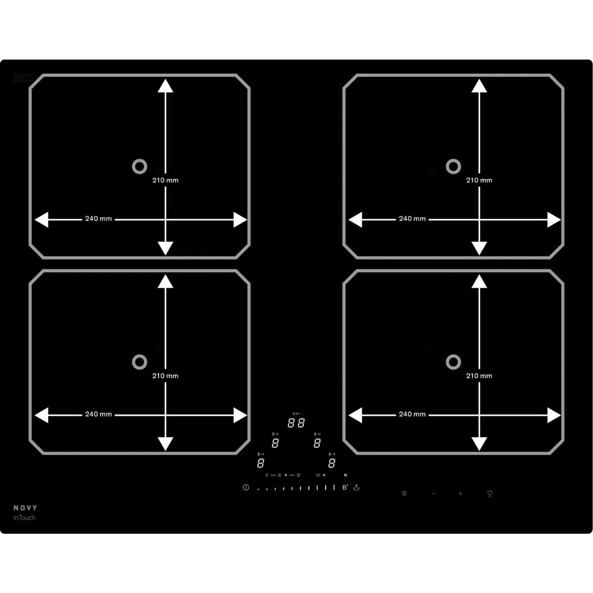 Induktsioonpliidiplaat NOVY Pro 1773