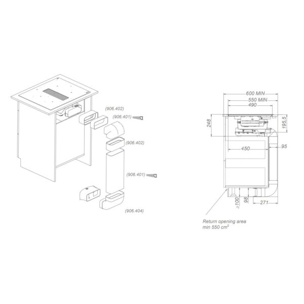 Retsirkulatsioonikomplekt NOVY 1861820