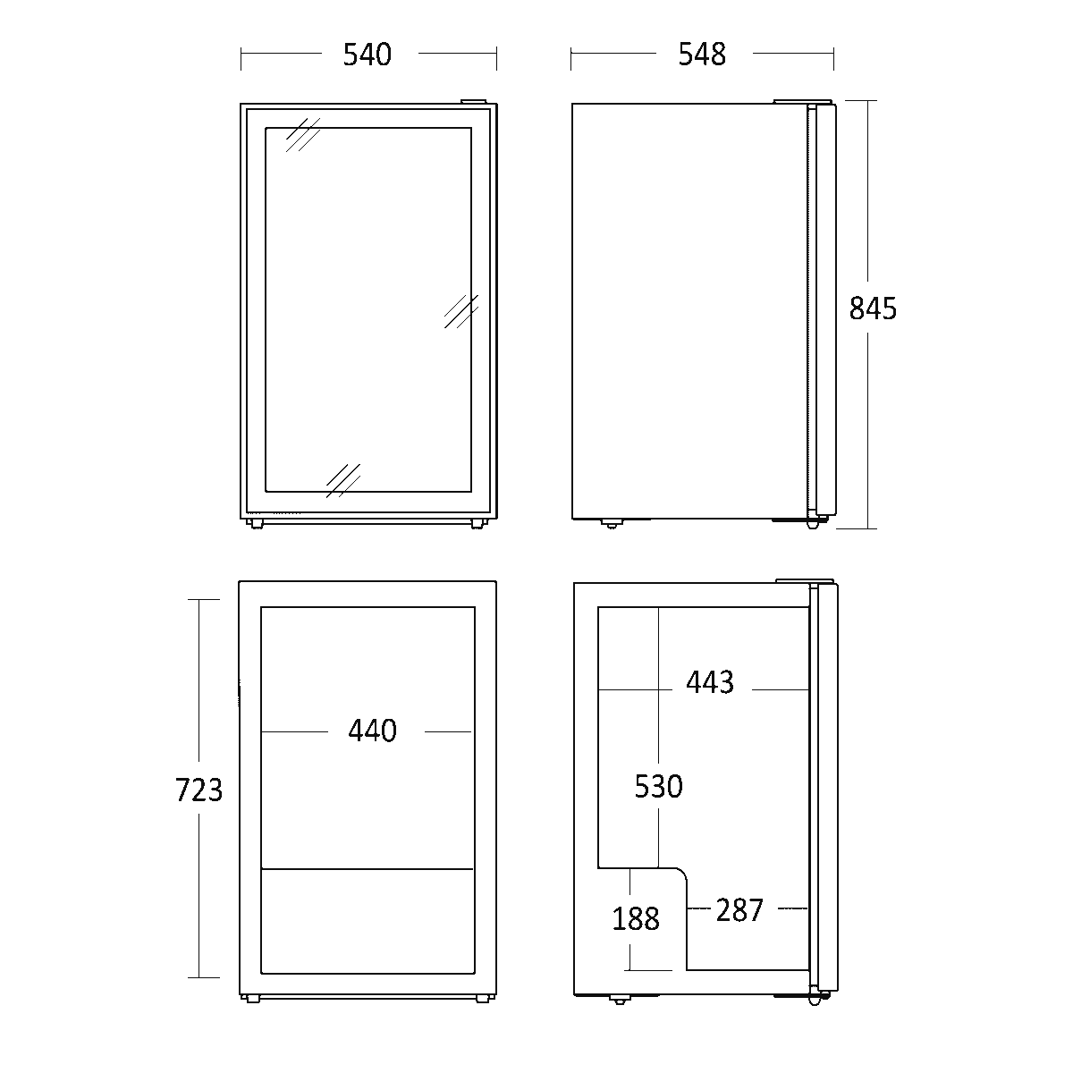 Scandomestic DC126BB vitriinkülmik - Image 3