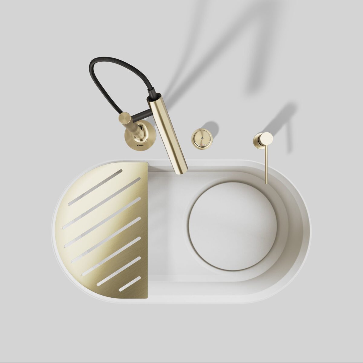 Blanco LUNEOO-S köögisegisti satiin kuld 527974